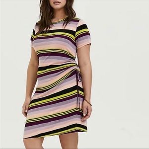Torrid striped T-Shirt dress size 1